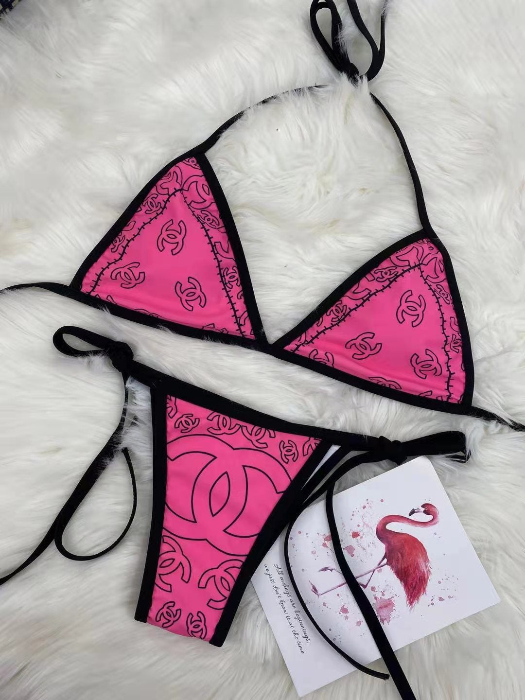 Pink/Black C Swimsuit