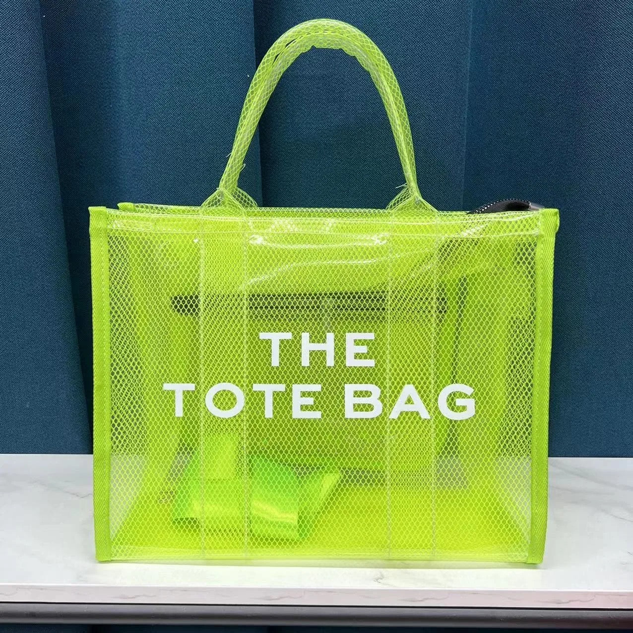 Neon Green Tote (read description)