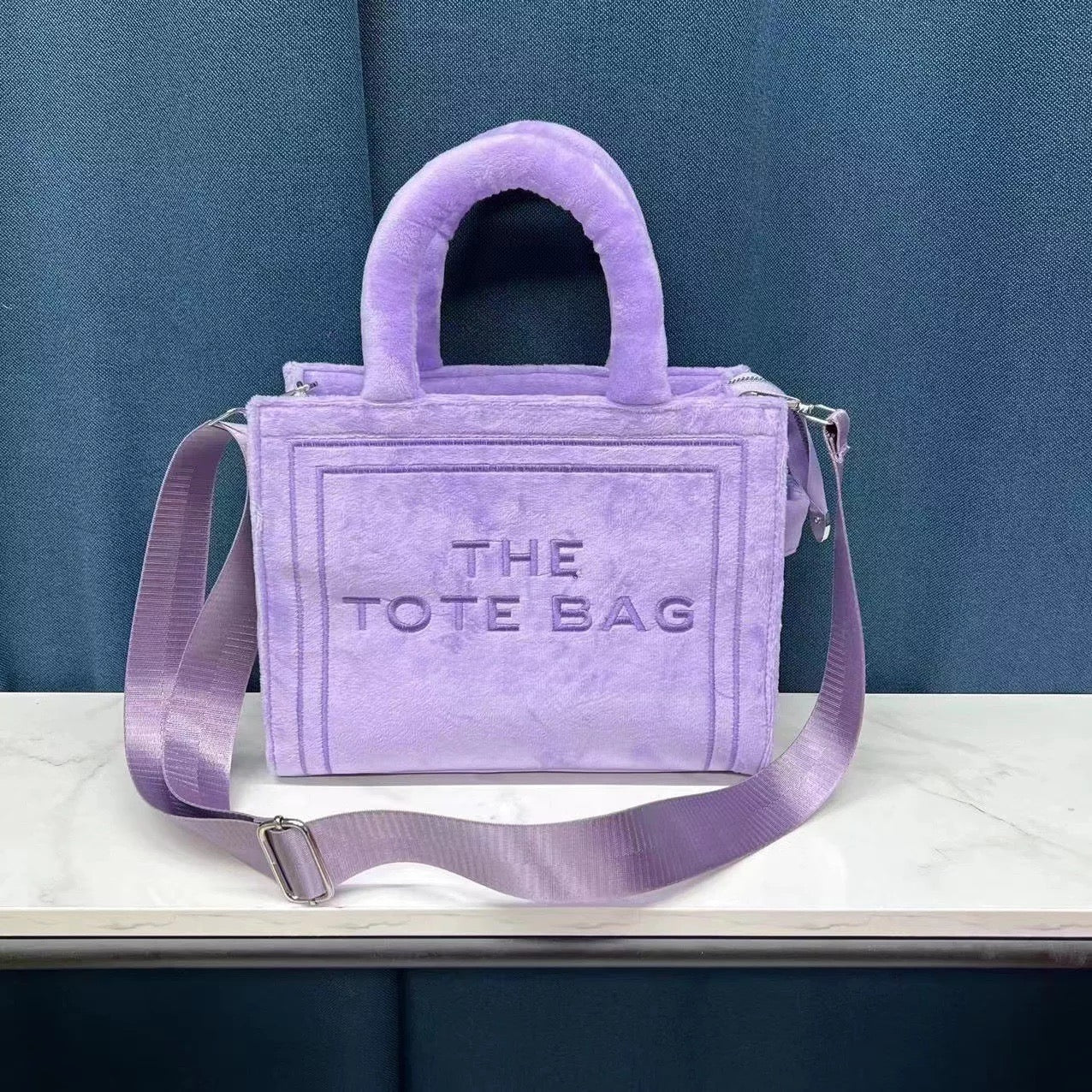 Purple Plush Tote