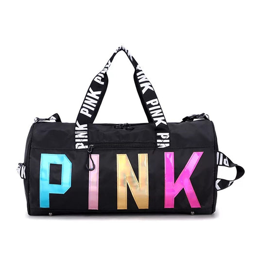 Black Duffle (colorful letters)